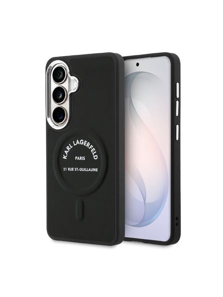 Karl Lagerfeld Karl Lagerfeld PU RSG Logo Magnetni Zadnji Ovitek za Samsung Galaxy S26 Black
