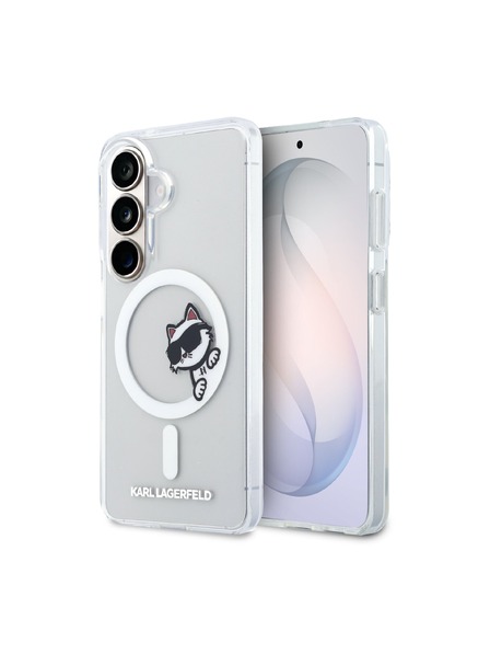 Karl Lagerfeld Karl Lagerfeld IML Choupette Peekaboo Logo Magnetni Zadnji Ovitek za Samsung Galaxy S26 Prozoren