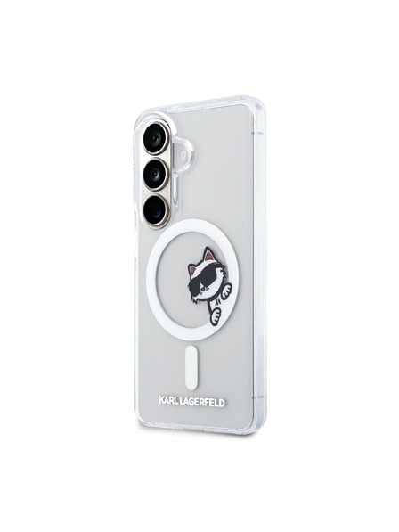 Karl Lagerfeld Karl Lagerfeld IML Choupette Peekaboo Logo Magnetni Zadnji Ovitek za Samsung Galaxy S26 Prozoren