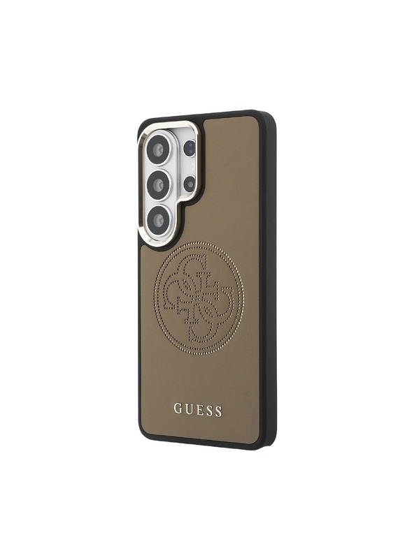 Guess Guess PU Perfoiran 4G Logo Magnetni Zadnji Ovitek za Samsung Galaxy S26 Ultra Brown