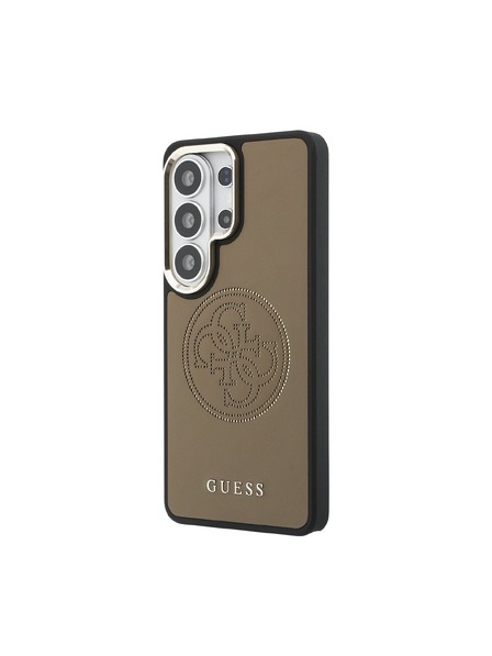 Guess Guess PU Perfoiran 4G Logo Magnetni Zadnji Ovitek za Samsung Galaxy S26 Ultra Brown