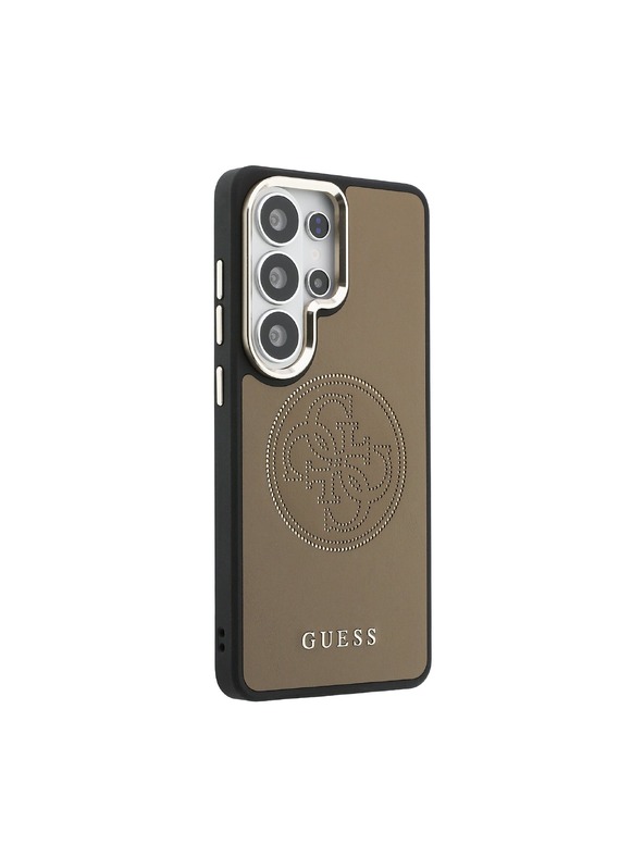 Guess Guess PU Perfoiran 4G Logo Magnetni Zadnji Ovitek za Samsung Galaxy S26 Ultra Brown