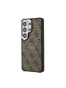 Guess Guess PU Usnje 4G Zlat Okvir Magnetni Zadnji Ovitek za Samsung Galaxy S26 Ultra Brown