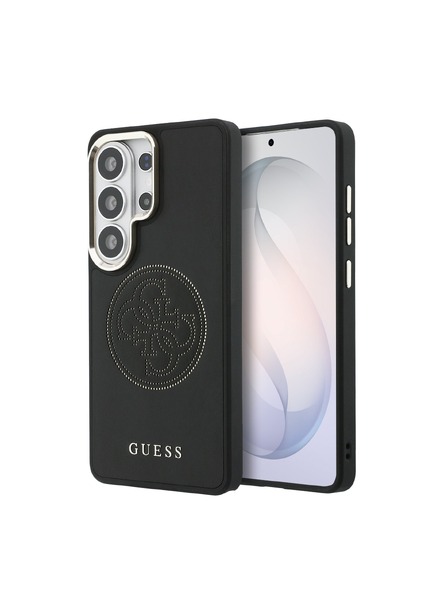 Guess Guess PU Perfoiran 4G Logo Magnetni Zadnji Ovitek za Samsung Galaxy S26 Ultra Black