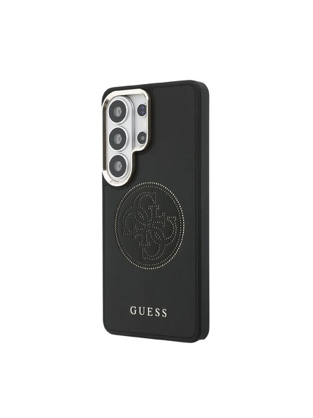 Guess Guess PU Perfoiran 4G Logo Magnetni Zadnji Ovitek za Samsung Galaxy S26 Ultra Black
