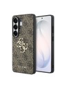 Guess Guess PU 4G Metal Logo Zadnji Ovitek za Samsung Galaxy S26 Ultra Brown