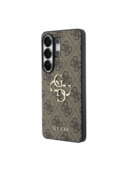 Guess Guess PU 4G Metal Logo Zadnji Ovitek za Samsung Galaxy S26 Ultra Brown