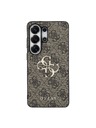 Guess Guess PU 4G Metal Logo Zadnji Ovitek za Samsung Galaxy S26 Ultra Brown