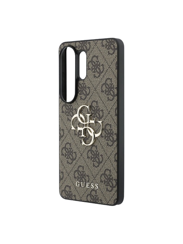 Guess Guess PU 4G Metal Logo Zadnji Ovitek za Samsung Galaxy S26 Ultra Brown