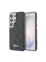 Guess Guess PU 4G Script Metal Logo Magnetni Zadnji Ovitek za Samsung Galaxy S26 Ultra Black