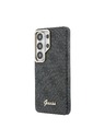 Guess Guess PU 4G Script Metal Logo Magnetni Zadnji Ovitek za Samsung Galaxy S26 Ultra Black