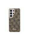 Guess Guess PU 4G Script Metal Logo Magnetni Zadnji Ovitek za Samsung Galaxy S26 Ultra Brown
