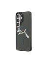 Karl Lagerfeld Karl Lagerfeld IML Choupette Karl Script Logo Magnetni Zadnji Ovitek za Samsung Galaxy S26 Ultra Black