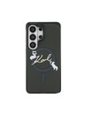 Karl Lagerfeld Karl Lagerfeld IML Choupette Karl Script Logo Magnetni Zadnji Ovitek za Samsung Galaxy S26 Ultra Black