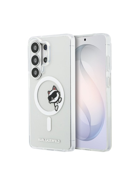 Karl Lagerfeld Karl Lagerfeld IML Choupette Peekaboo Logo Magnetic Zadnja Črna Zaščita za Samsung Galaxy S26 Ultra Transparent