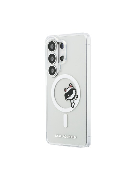Karl Lagerfeld Karl Lagerfeld IML Choupette Peekaboo Logo Magnetic Zadnja Črna Zaščita za Samsung Galaxy S26 Ultra Transparent
