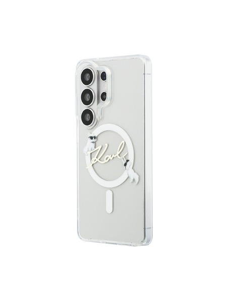 Karl Lagerfeld Karl Lagerfeld IML Choupette Karl Script Logo Magnetic Zadnja Črna Zaščita za Samsung Galaxy S26 Ultra Transparent