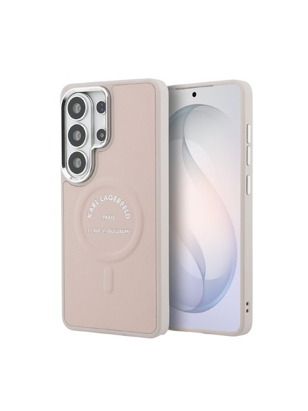 Karl Lagerfeld Karl Lagerfeld PU RSG Logo Magnetic Zadnja Črna Zaščita za Samsung Galaxy S26 Ultra Pink