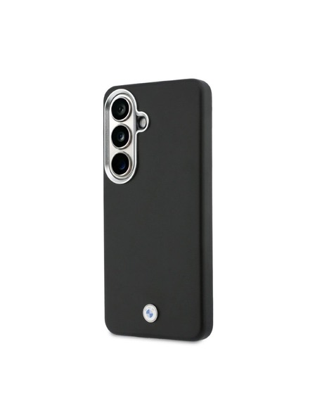 BMW BMW Signature PU Leather Metal Logo Magnetic Zadnja Črna Zaščita za Samsung Galaxy S26+ Black