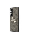 Guess Guess PU 4G Metal Logo Zadnja Črna Zaščita za Samsung Galaxy S26+ Brown