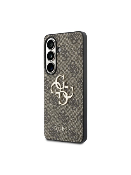 Guess Guess PU 4G Metal Logo Zadnja Črna Zaščita za Samsung Galaxy S26+ Brown
