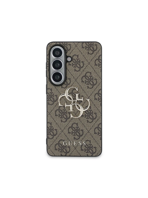 Guess Guess PU 4G Metal Logo Zadnja Črna Zaščita za Samsung Galaxy S26+ Brown