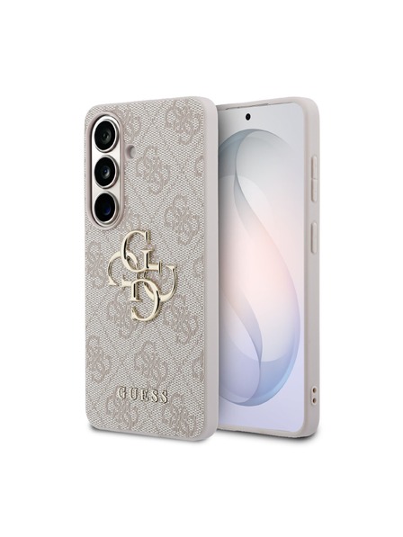 Guess Guess PU 4G Metal Logo Zadnja Črna Zaščita za Samsung Galaxy S26+ Pink