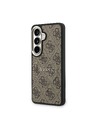 Guess Guess PU Leather 4G Gold Frame Magnetic Zadnja Črna Zaščita za Samsung Galaxy S26+ Brown