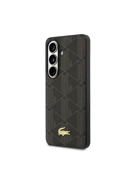 Lacoste Lacoste PVC Blend Monogram Gold Logo Magnetic Zadnja Črna Zaščita za Samsung Galaxy S26+ Brown