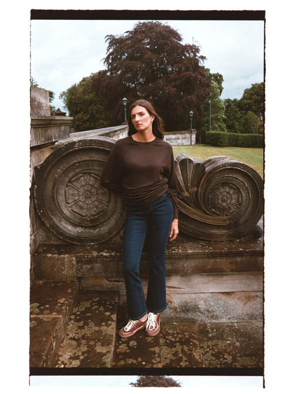 Moodo Bootcut jeans temno modri Moodo