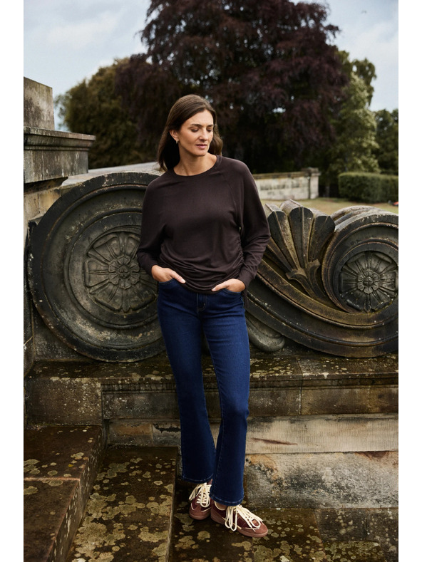 Moodo Bootcut jeans temno modri Moodo
