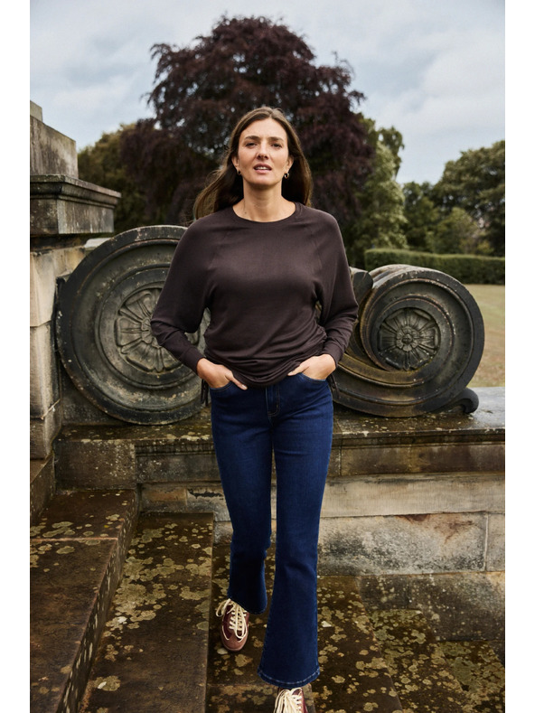 Moodo Bootcut jeans temno modri Moodo