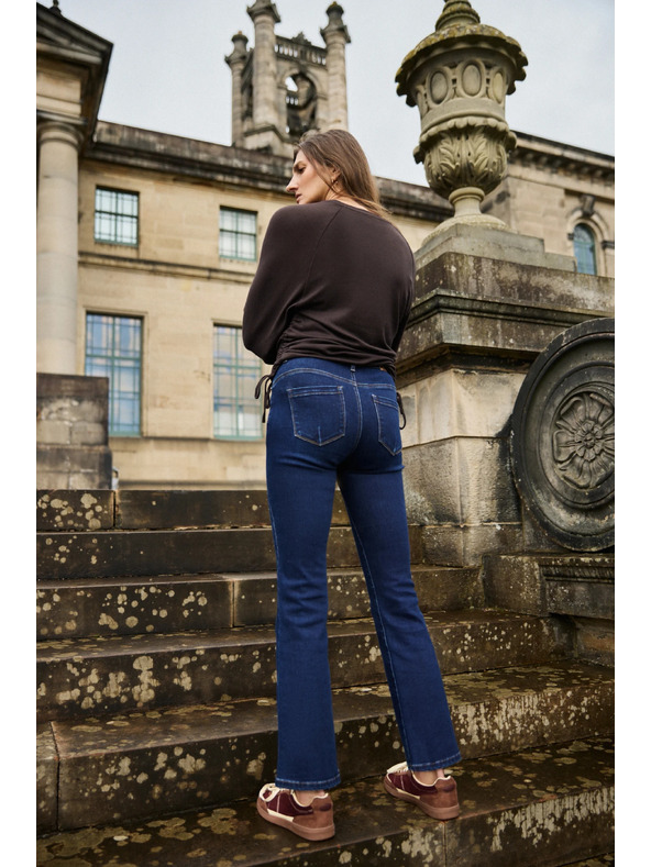 Moodo Bootcut jeans temno modri Moodo