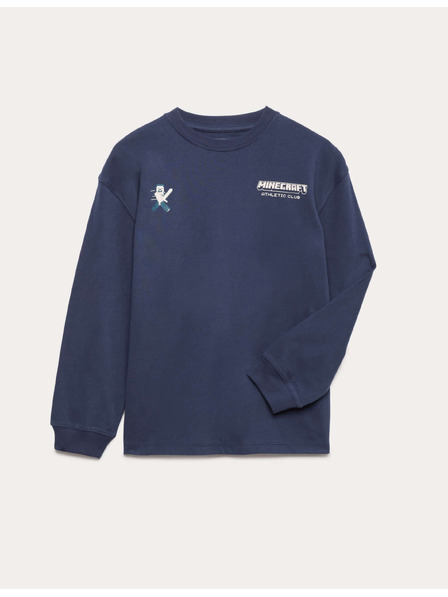 Marks & Spencer Top iz čistega bombaža z motivom Minecraft™ (6–16 let) Marks & Spencer mornarsko modra