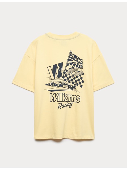 Marks & Spencer Majica iz čistega bombaža z grafičnim motivom Williams Racing (6–16 let) Marks & Spencer rumena