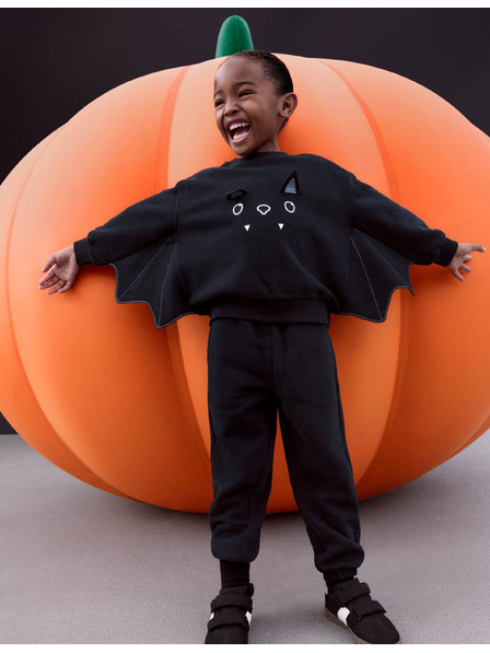 Marks & Spencer 2del halloween netopirji komplet z visoko vsebnostjo bombaža (2–8 let) Marks & Spencer siva