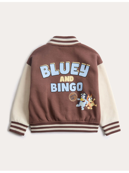 Marks & Spencer Bomberjaka z motivom Bluey™ in visoko vsebnostjo bombaža (2–8 let) Marks & Spencer rjava