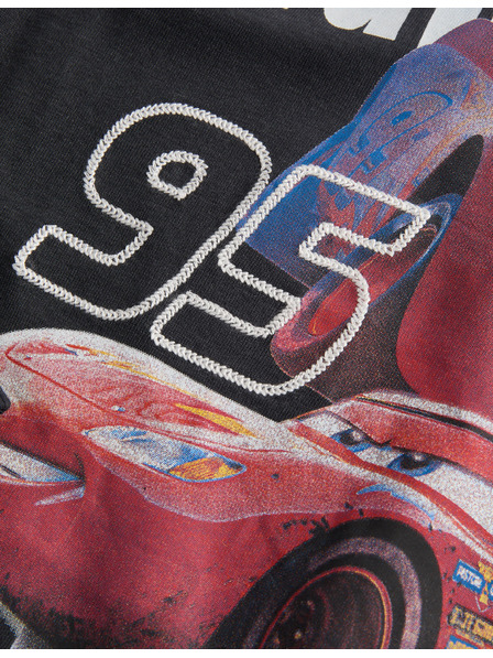 Marks & Spencer Majica iz cistega bombaža z dolgimi rokavi Disney Cars™ (2–8 let) Marks & Spencer crna