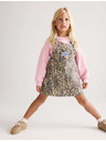 Marks & Spencer Dvodel jeanskeni komplet Leopard Pinny (2–8 let) Marks & Spencer rjava