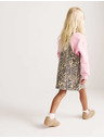 Marks & Spencer Dvodel jeanskeni komplet Leopard Pinny (2–8 let) Marks & Spencer rjava