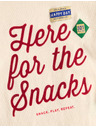 Marks & Spencer Top iz čistega bombaža s napisom "For The Snacks" (2–8 let) Marks & Spencer kremasta