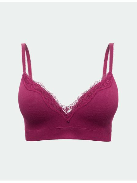 Marks & Spencer Čipkast brezšivni nedrček Jasmine brez žic za globok dekolt (A-E) Marks & Spencer roza
