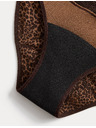Marks & Spencer Menstruacijske bikinijske hlačke z visokim deležem bombaža, 3 kosi v pakiranju Marks & Spencer rjava