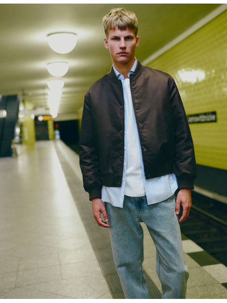 Marks & Spencer Satenska bomber jakna Marks & Spencer rjava