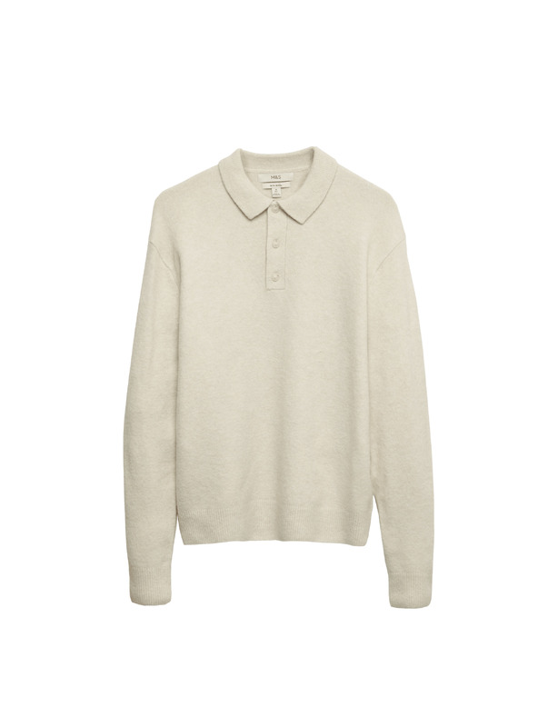 Marks & Spencer Izredno mehka visoka puli iz volne Marks & Spencer kremasta