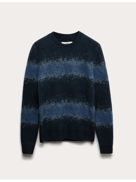 Marks & Spencer Super nežen ombré pulover z okroglim izrezom in volno Marks & Spencer modra