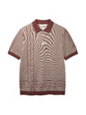 Marks & Spencer Pleteno bombažno polo majico klasičnega kroja Marks & Spencer rjava