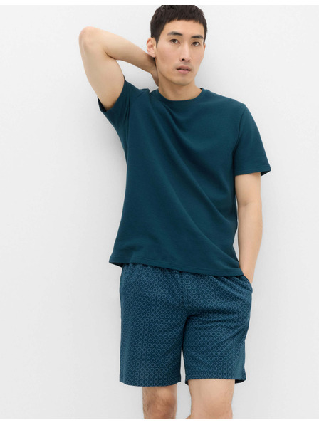 Marks & Spencer Pižama kompleta iz 100% bombaže z geometrijskim tiskom Marks & Spencer zelena