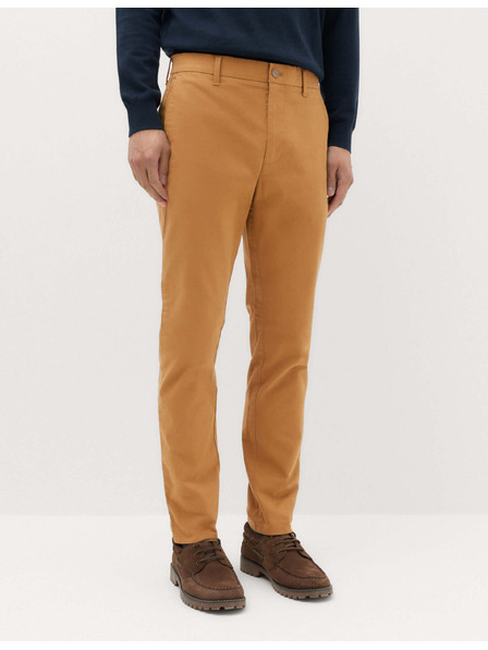 Marks & Spencer Raztegljive hlače chino tankega kroja Marks & Spencer rjave barve