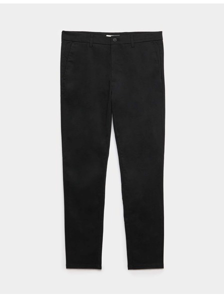 Marks & Spencer Chino hlače prilegajočega kroja s elastanom Marks & Spencer črna